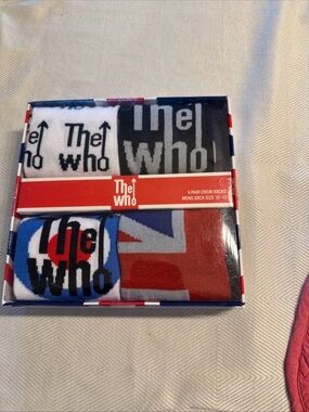 The Who Crew Socks - Union Jack & Logo Pack - Red, Blue, White, Black